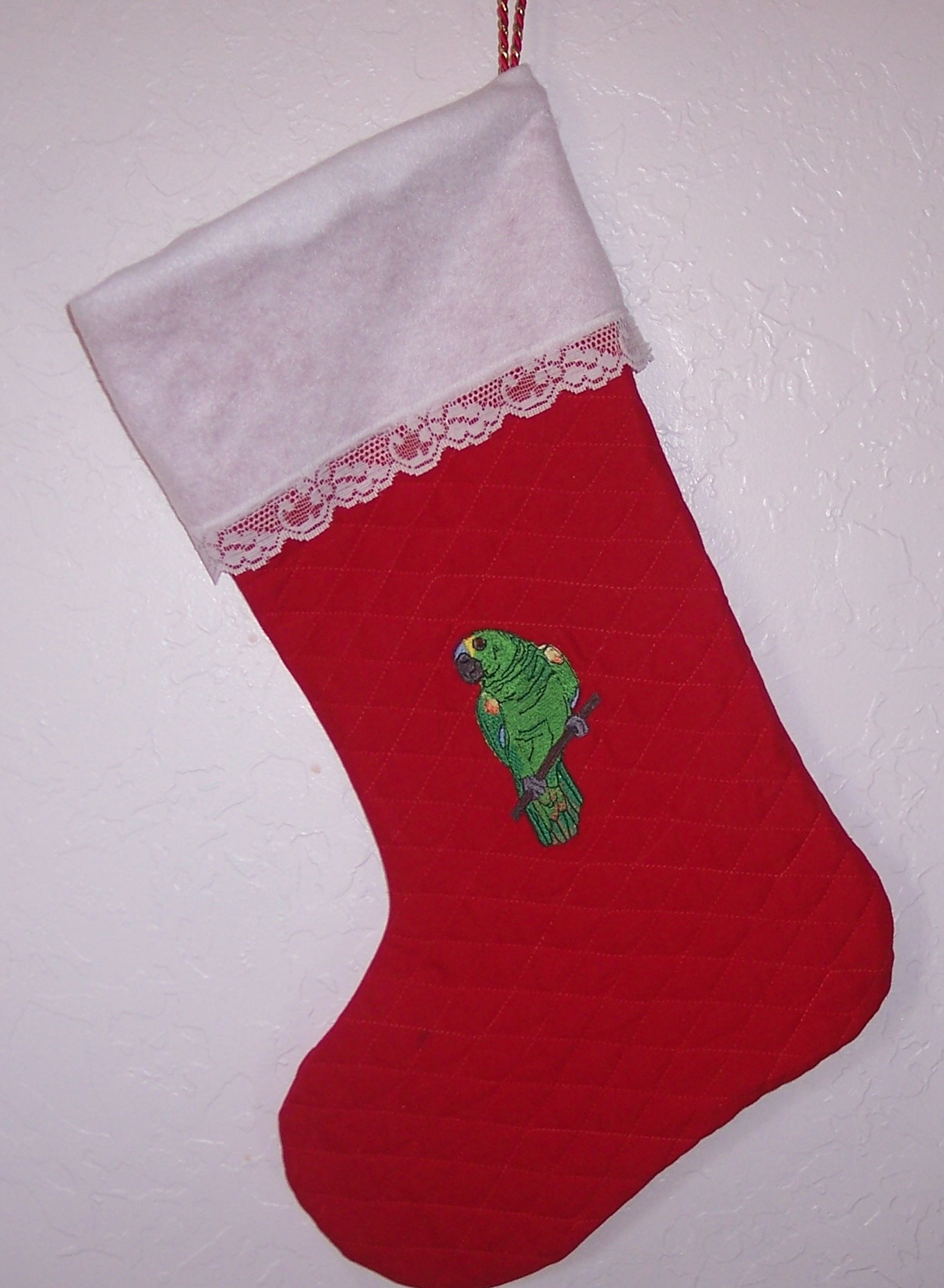 Cockatiel Christmas Stocking Parrot Xmas Stockings
